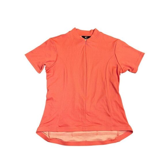 Canari Cycling Jersey Womens Medium Pink 1/4 Zip Polyester Pockets - Picture 1 of 7